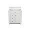 James Martin Vanities Bristol 30in Single Vanity Cabinet, Bright White 157-V30-BW - alternate 1